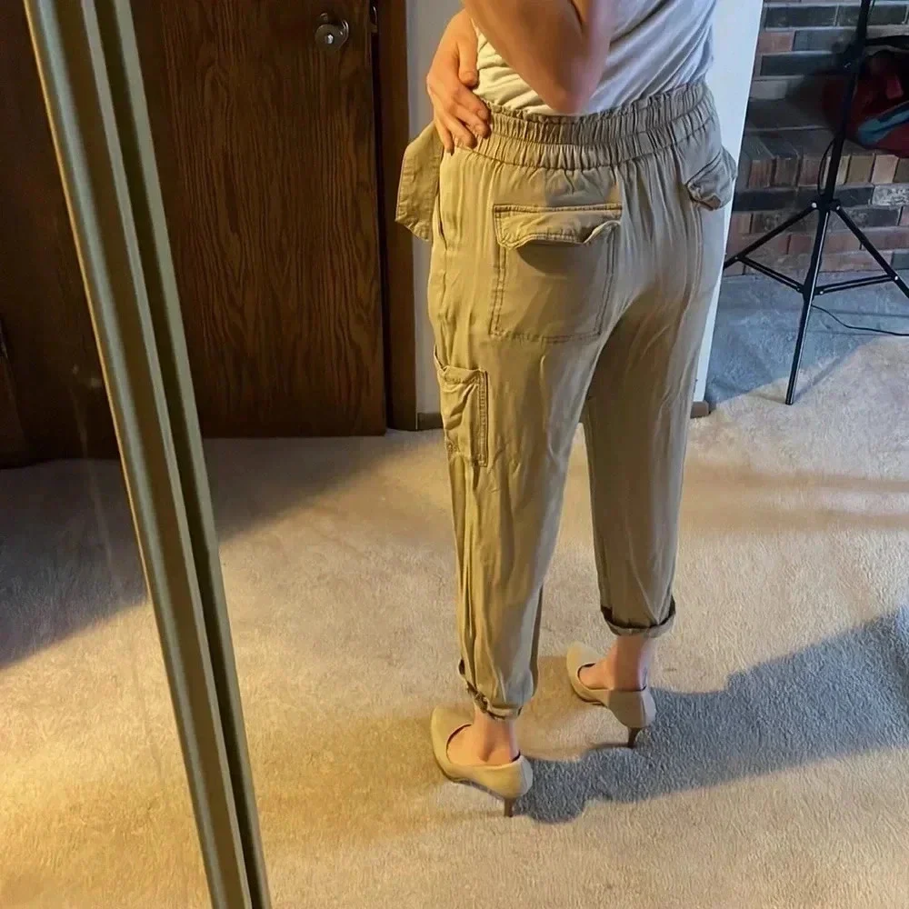 Free People Tan‎ Cargo pants 6
